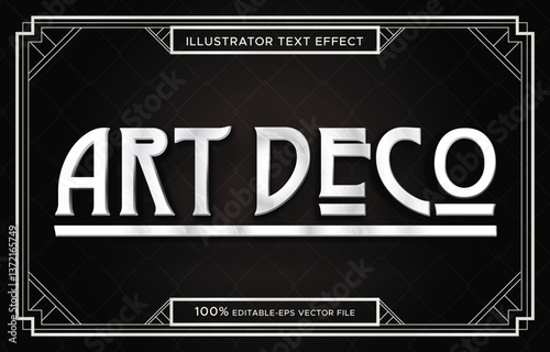 luxury gold art deco text
