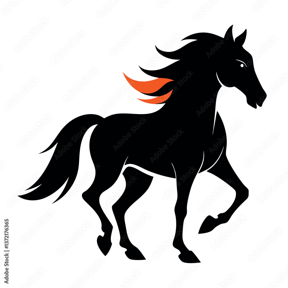 Powerful-Friesian-horse-in-motion Powerful-Friesian-horse-in-motion