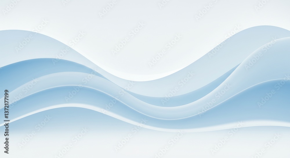 Abstract image featuring waves in shades of light blue and white Abstract image featuring waves in shades of light blue and white