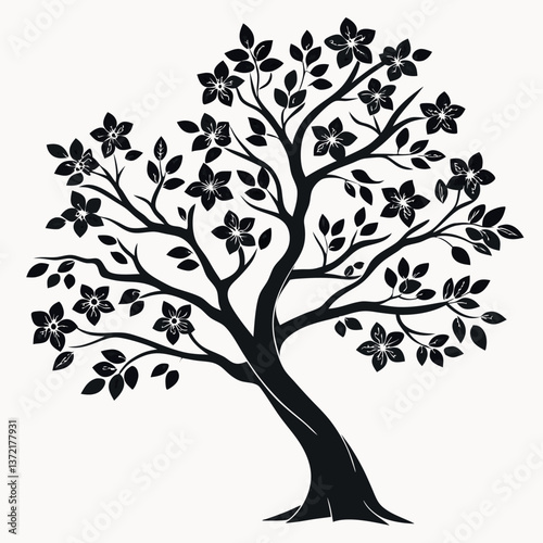 silhouette-of-blooming-tree-set-black-silhouette-w.eps