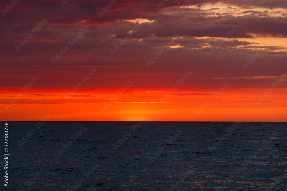 The Curonian Spit, sunset, summer
