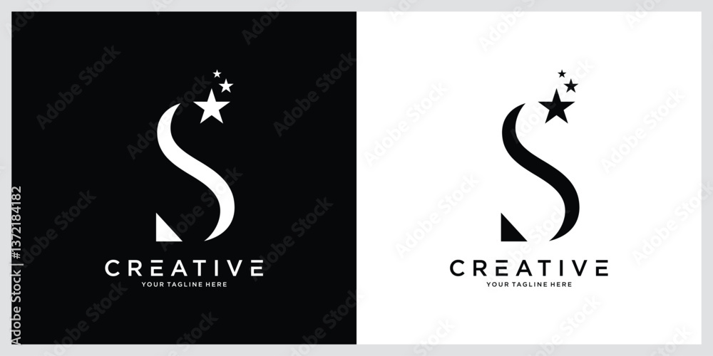 Obraz premium Initial S luxury logo template vector illustration