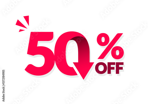 50 Percent Off Sales Offer