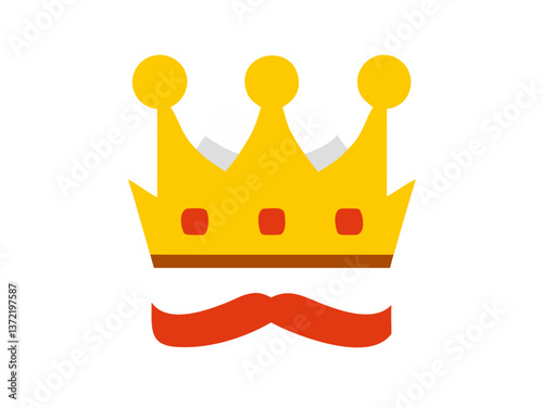 Bollo's King - Colorful Crown SVG Vector Illustration