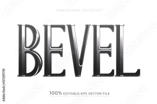 3d bevel text effect