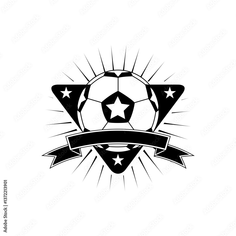 Fototapeta premium football labels, emblems and design elements. Soccer team emblems.
