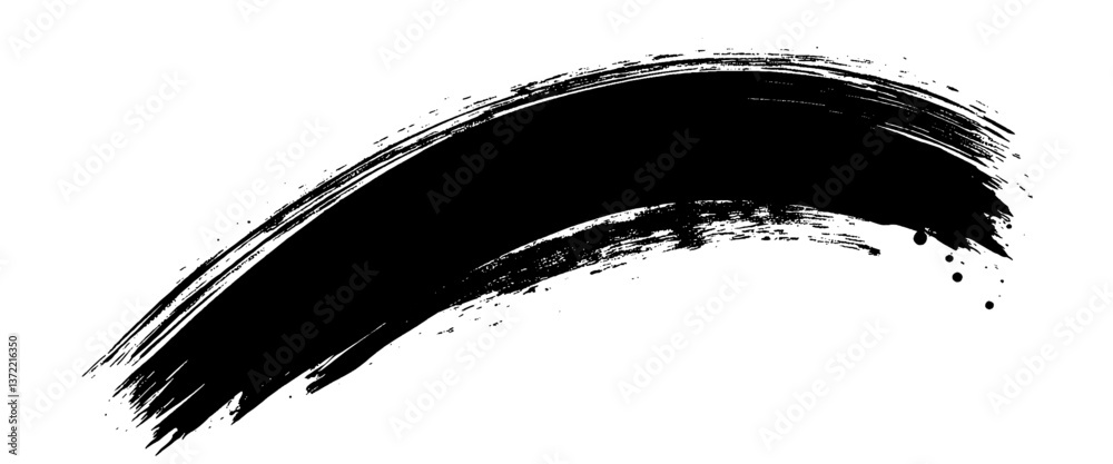 Vector abstract hand painted element lines background.