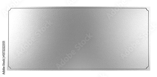 Rectangular silver plate, shiny silver sheet surface, elegant wallpaper, texture. Silver metallic texture background.