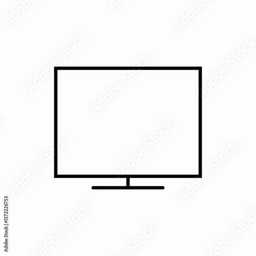 Monitor screen icon vector sign