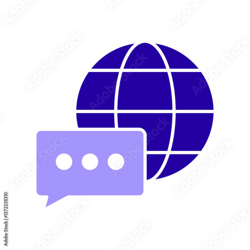 Icon a language, isolated against a clean background.