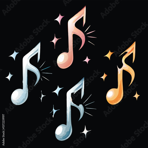 set of musical notes