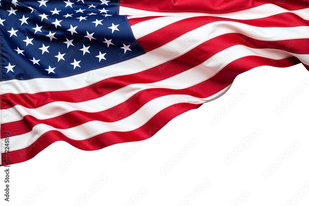 Fototapeta premium american flag on a white background (11)1