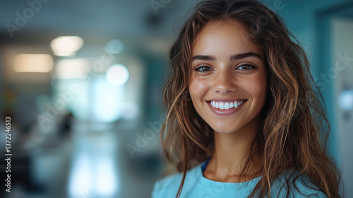 A tired but smiling dentist, staying positive despite a long day of patient care Free Download A tired but smiling dentist, staying positive despite a long day of patient care - GFXLoad
