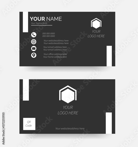 Modern Corporate Business Card comes with a normal colored background, and can be used for almost any kind of company, or even personal use.

