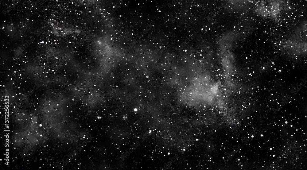Cosmic Nebula: A Monochrome Celestial Landscape of Stars and Dust Cosmic Nebula: A Monochrome Celestial Landscape of Stars and Dust