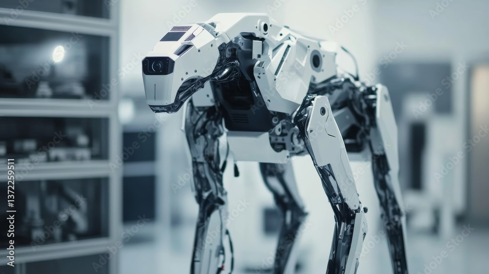 A high tech AI powered robotic arm, performing complex assembly tasks in an electronics manufacturing plant, modern industrial setting A high tech AI powered robotic arm, performing complex assembly tasks in an electronics manufacturing plant, modern industrial setting