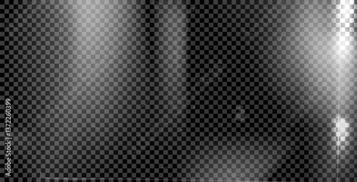 Old strip film grain monochrome light gradient. Camera noise filter. Abstract retro photo texture effect background. Vintage screen with spots and scratch. Blur black and white vector grunge backdrop.
