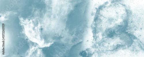 Dreamy Abstract Galaxy with Swirling Blue Nebula and Subtle Texture

