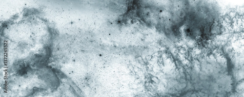 Surreal Celestial Universe with Swirling Blue Nebula and Soft Light

