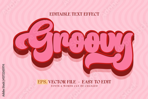 groovy text, editable text effect