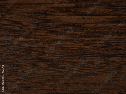 Dark and textured wenge veneer with distinctive linear wood grain