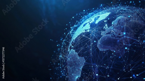 Global Network Earth - Abstract Digital Connection