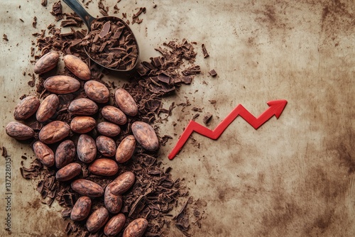 Cocoa beans price increasing, rising cost of chocolate production