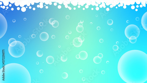 バブル　気泡　イラスト