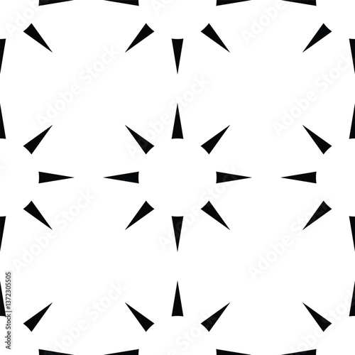 Seamless Geometric Sun Triangle Decorative Pattern Design