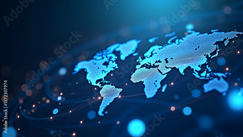 Minimalist Wallpaper Design: Abstract Digital Motifs for Next-Gen Fintech, Secure Real-Time Cross-Border Payments, and Corporate Text Overlays in Photo Stock Concept