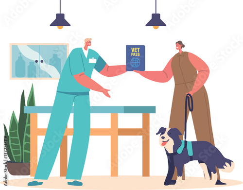 Vet passport for vaccinated dog