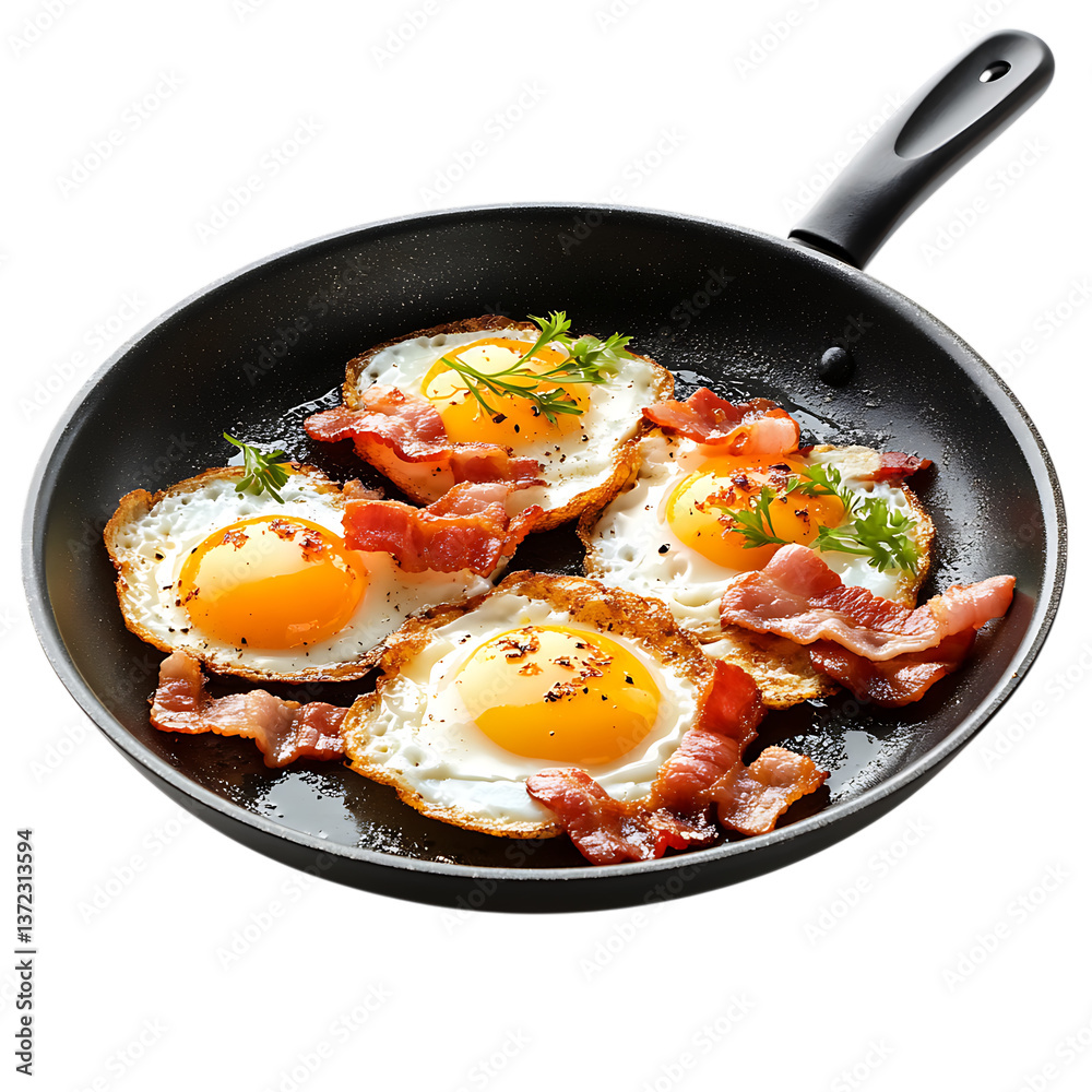 fried eggs with bacon fried eggs with bacon
