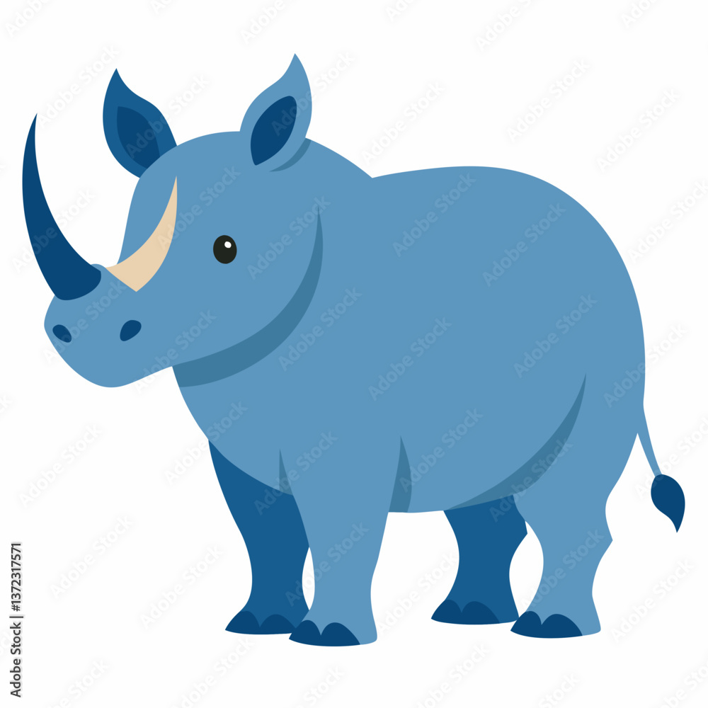 Fototapeta premium Rhinoceros vector illustration
