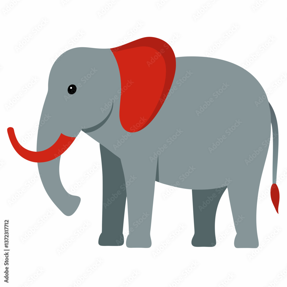 Fototapeta premium Elephant vector illustration 