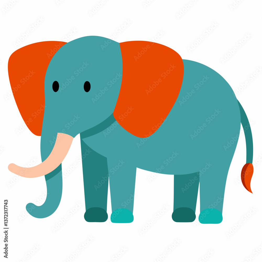 Fototapeta premium Elephant vector illustration 