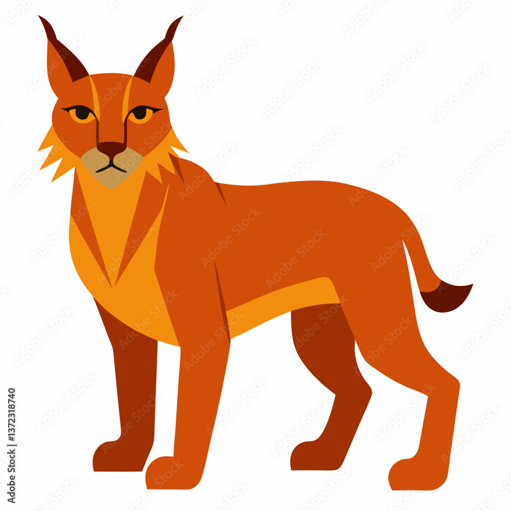 Obraz premium Lynx vector illustration 