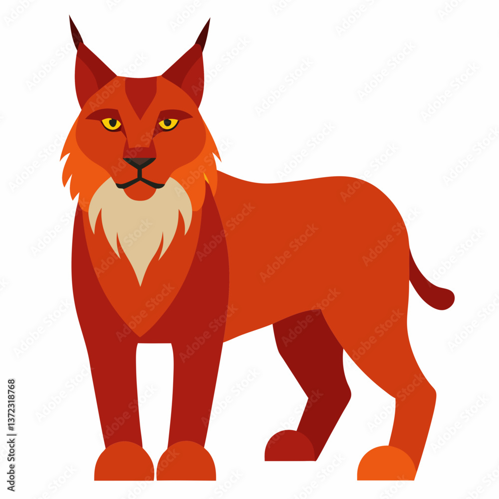 Obraz premium Lynx vector illustration 