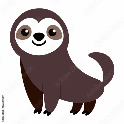 A cute blue cartoon octopus monster character with big funny eyes, isolated as a 3D vector illustration