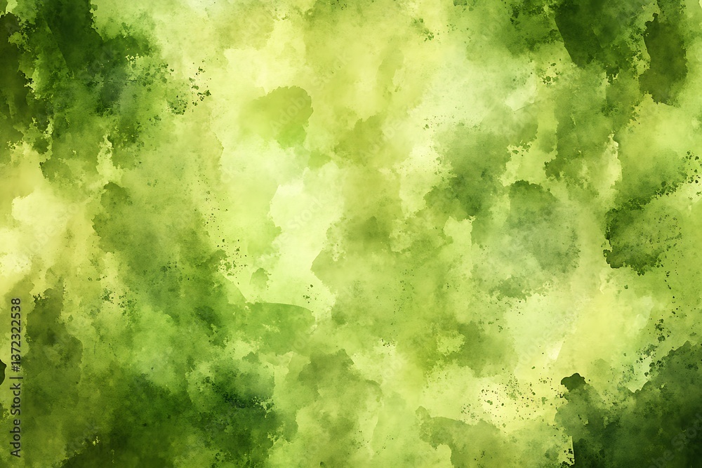 Abstract green watercolor background with grainy texture. Abstract green watercolor background with grainy texture.