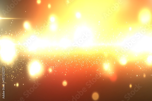 A brilliant abstract composition of radiant light and sparkling particles