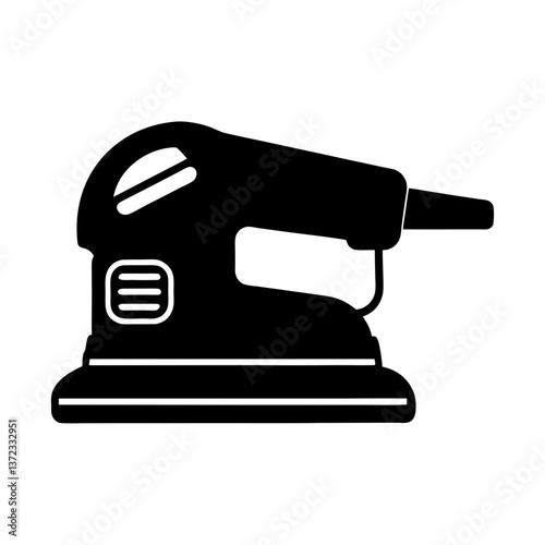 Electric sander silhouette illustration.