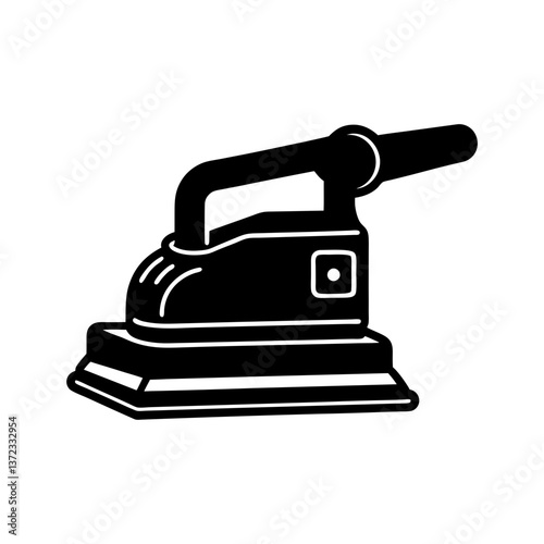 Electric sander silhouette illustration.