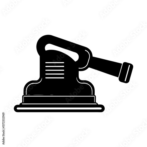 Electric sander silhouette illustration.
