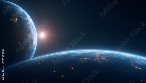 Minimalist Wallpaper Design: Abstract Dynamic Patterns & Solar Flare Motifs for Space Weather Monitoring - Perfect for Corporate Branding & Text Overlays