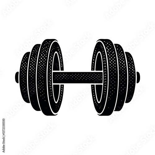 dumbbell isolated on white