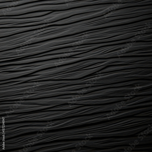 Dark Abstract Textured Background with Rippled Wave Pattern for Decorative Use