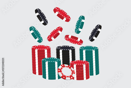 Poker vector poker chips vector casino vector round poker vector bet token vector falling poker vector pile poker vector casino token vector. 