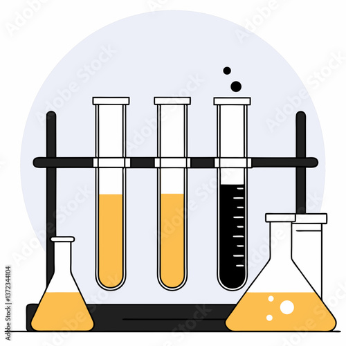 Laboratory Equipment Vector Illustration