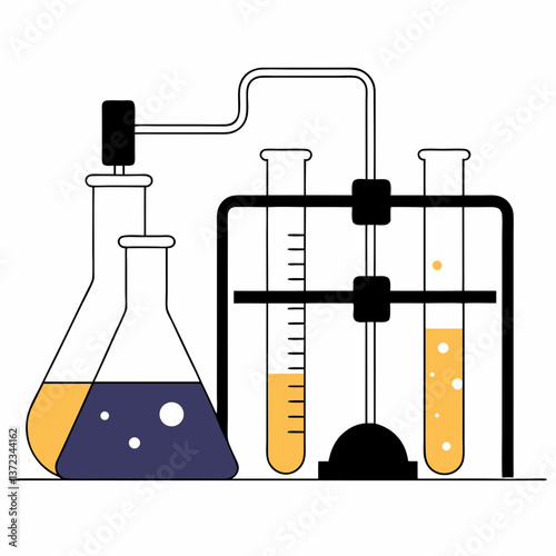 Laboratory Equipment Vector Illustration