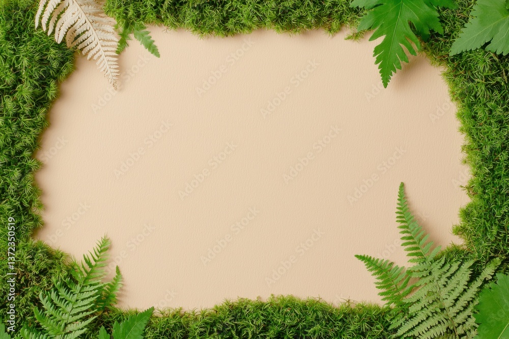 Nature-inspired frame design outdoor setting decorative elements greenery aesthetic viewpoint creative concept Nature-inspired frame design outdoor setting decorative elements greenery aesthetic viewpoint creative concept